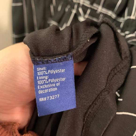 Apt. 9 Black Tunic Dress Tie Waist XL - Picture 4 of 5